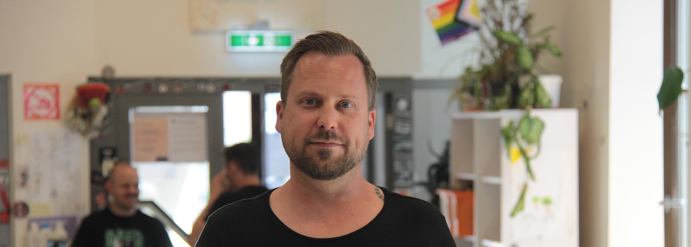 Florian Rossmann leitet das Tageszentrum „aXXept“ für junge Wohnungslose  