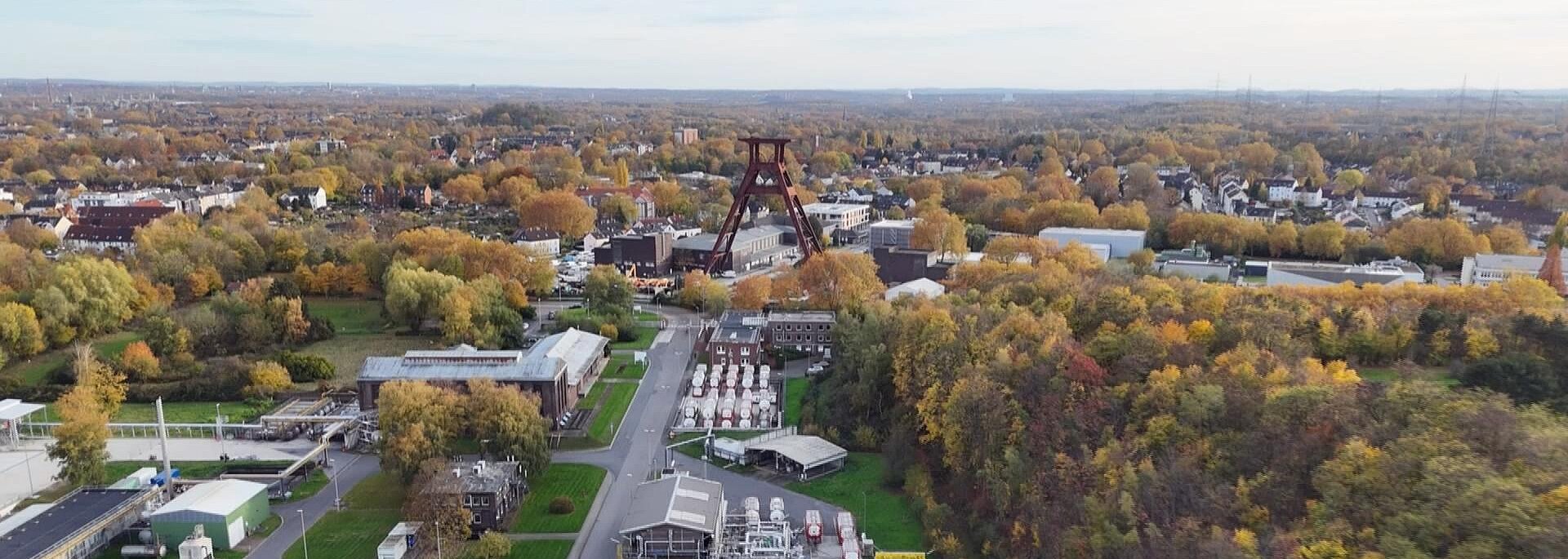 Alter Förderturm im Ruhrgebiet