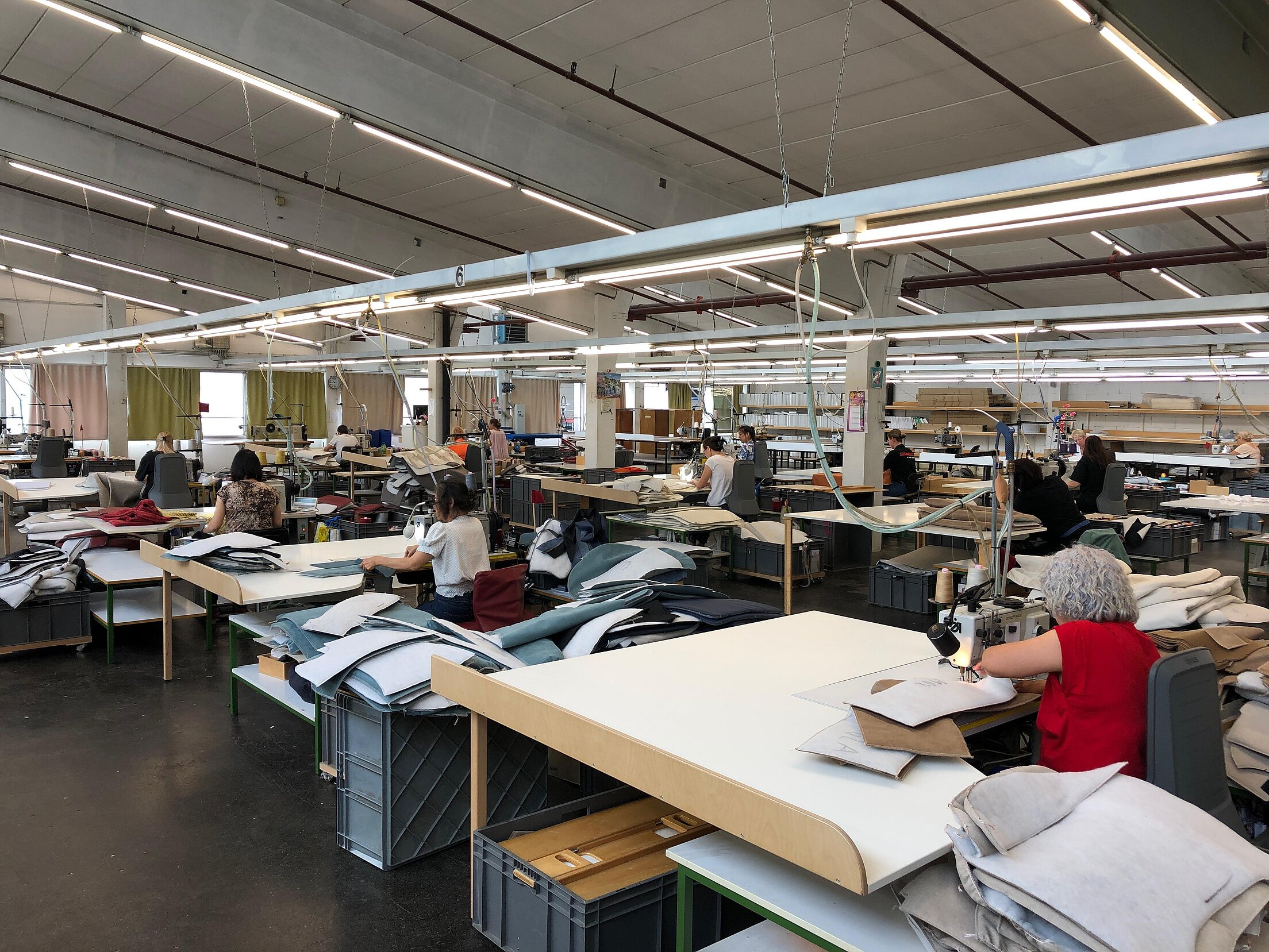 Die Näherei-Werkstatt im Segmüller