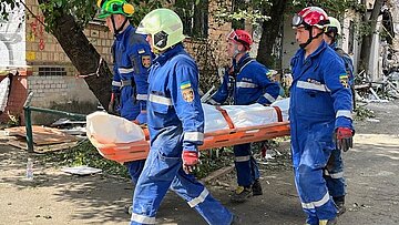 Tote nach russischem Bombenangriff, Kyiv