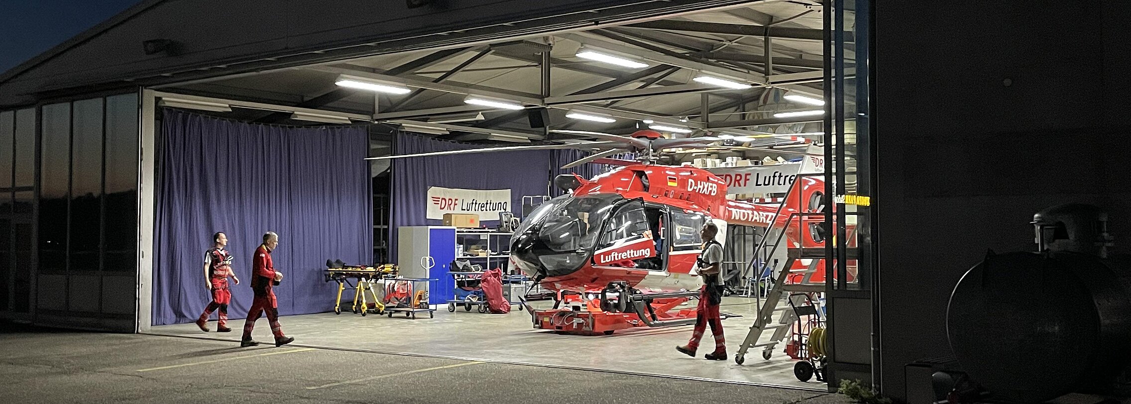 Die Crew in Freiburg ist bis in die Abendstunden im Einsatz